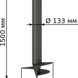 Винтовая свая СВС-133-1500