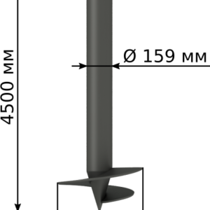 Винтовая свая СВС-159-4500
