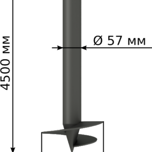 Винтовая свая СВС-57-4500
